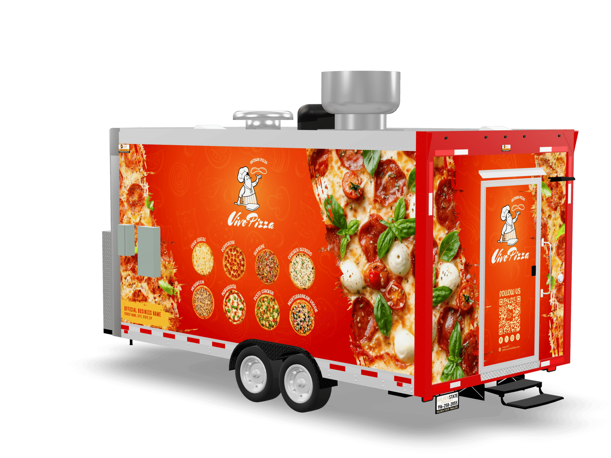 Pizza Food Trailers for Sale | Custom Pizza Ovens for Wood-Fired or Gas ...