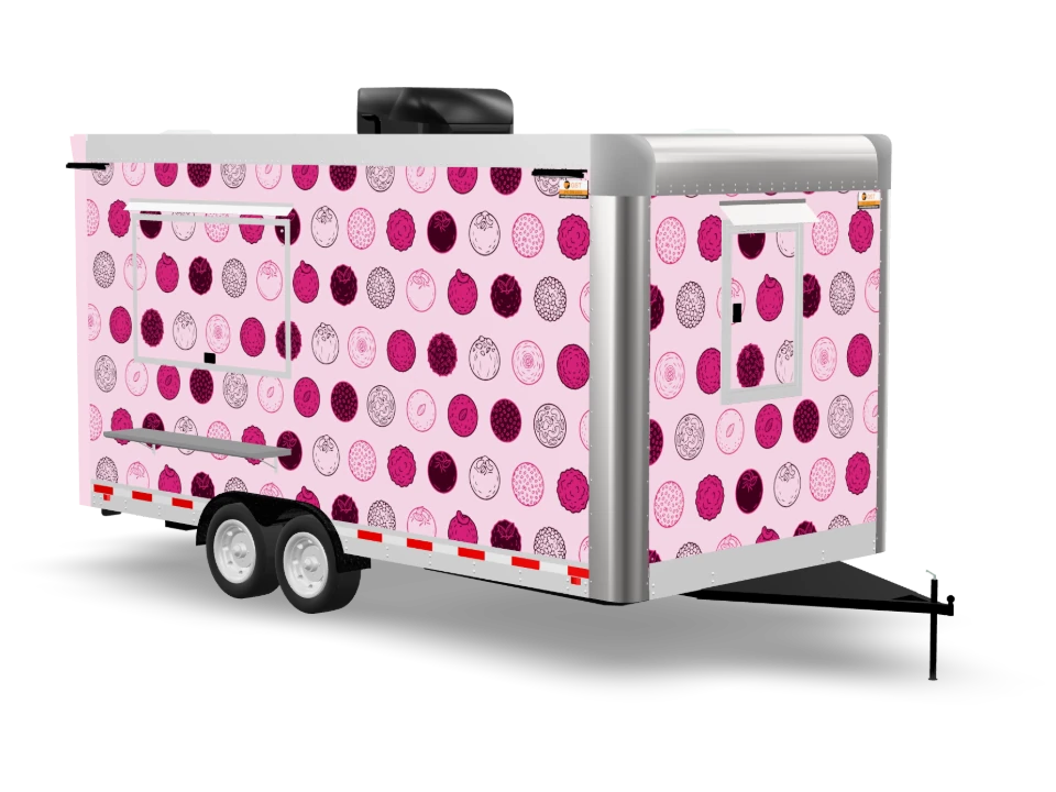 Snowball Food Trailer with custom wrap, 16 ft, Golden State Trailers