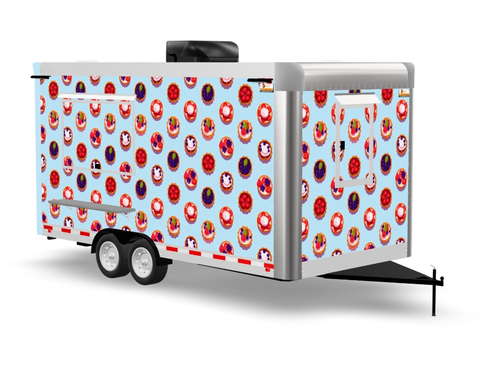 Tart Food Trailer with custom wrap, 16 ft, Golden State Trailers