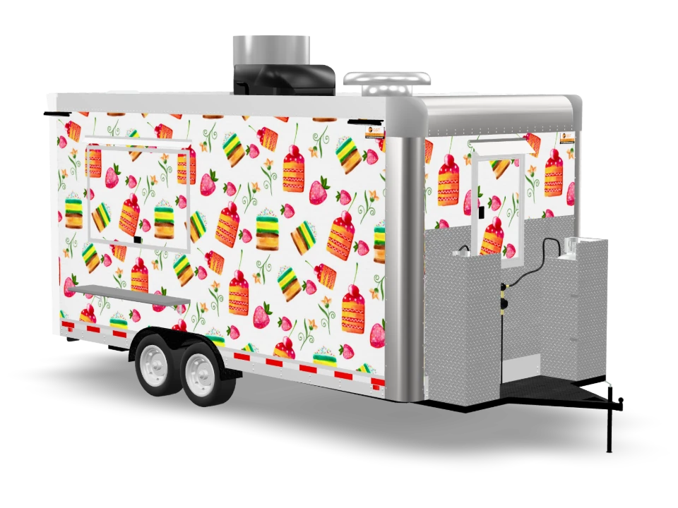 Torta Food Trailer with custom wrap, 16 ft, Golden State Trailers