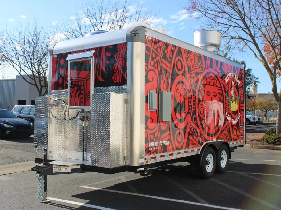 Burritos Los Paisas food trailer wrap, photo 10