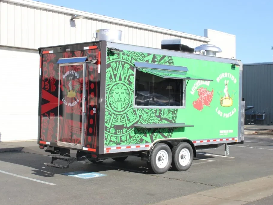 Burritos Los Paisas food trailer wrap, photo 13