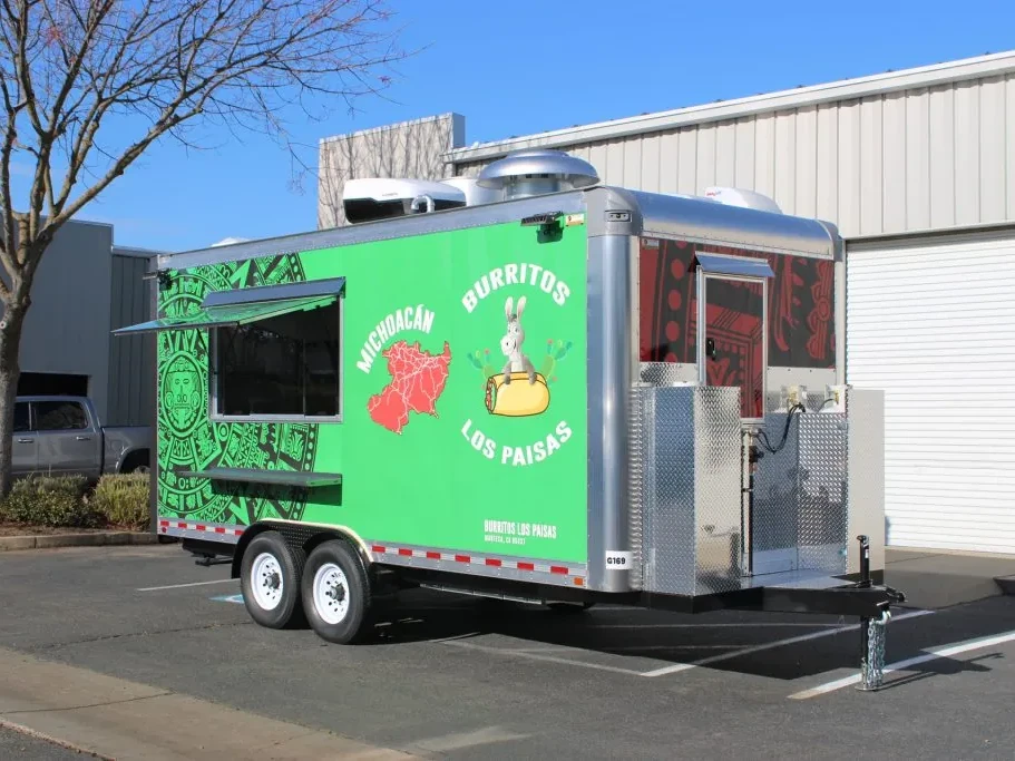 Burritos Los Paisas food trailer wrap, photo 15
