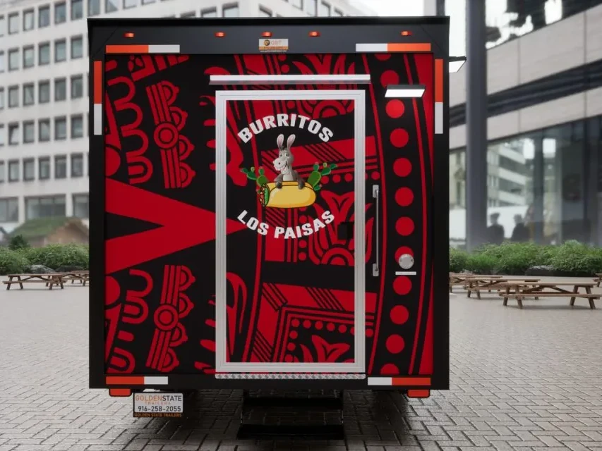 Burritos Los Paisas food trailer wrap, photo 18