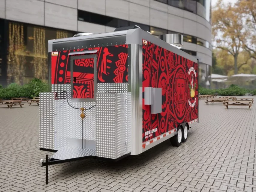 Burritos Los Paisas food trailer wrap, photo 19
