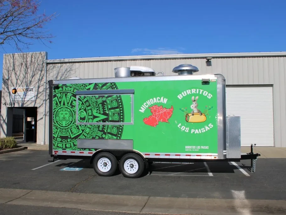 Burritos Los Paisas food trailer wrap, photo 8