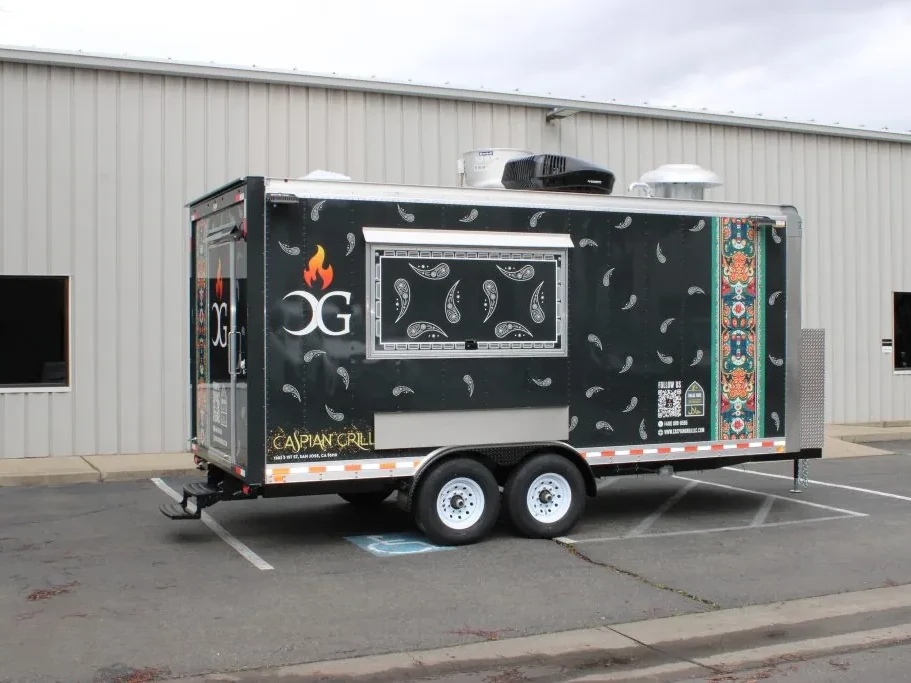 Caspian Grill LLC food trailer wrap, photo 10