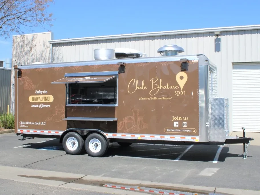 Chole Bhature Spot food trailer wrap, photo 2