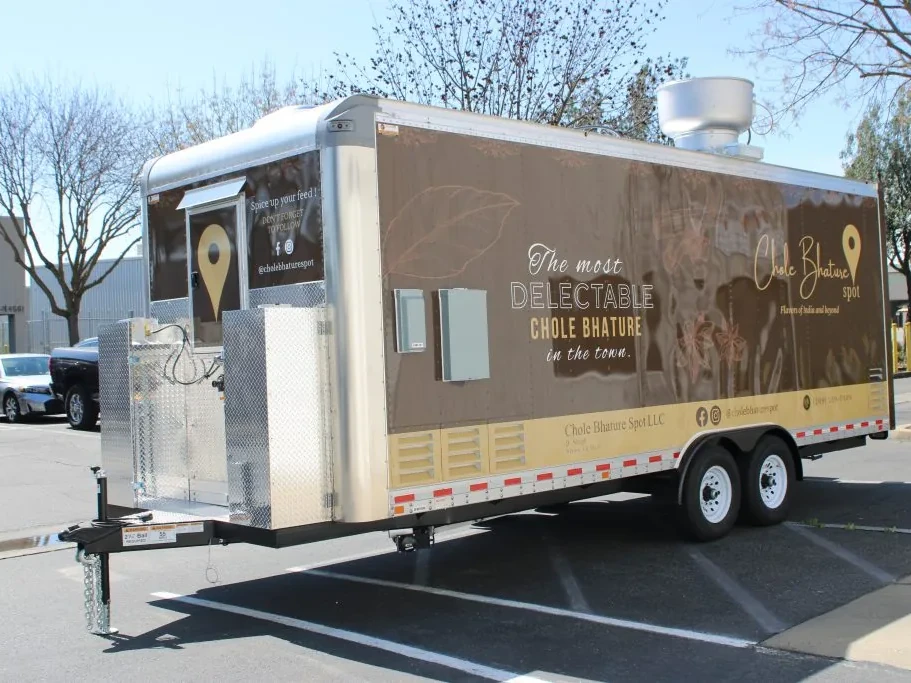 Chole Bhature Spot food trailer wrap, photo 4