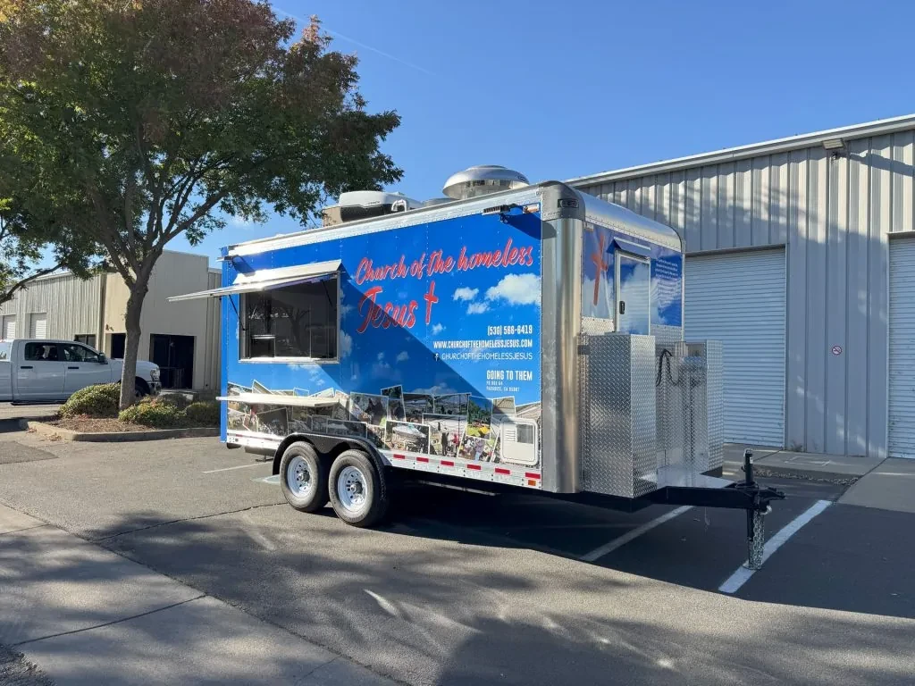 Church of the Homeless Jesus food trailer wrap, photo 14