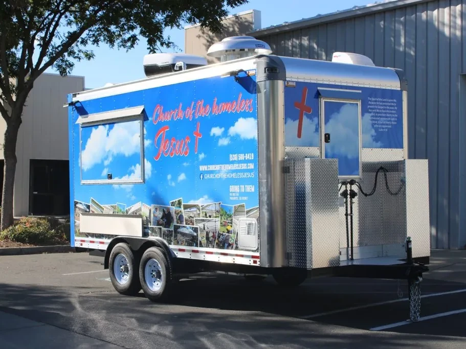 Church of the Homeless Jesus food trailer wrap, photo 3