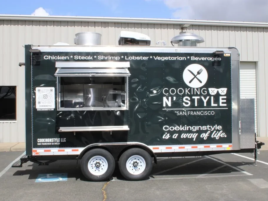 Cooking N’ Style food trailer wrap, photo 1