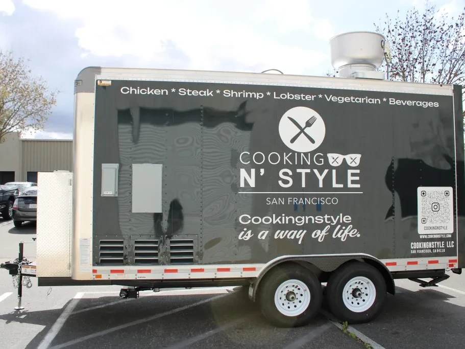 Cooking N’ Style food trailer wrap, photo 4