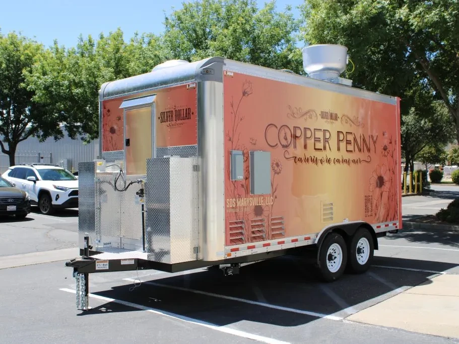 Copper Penny food trailer wrap, photo 3