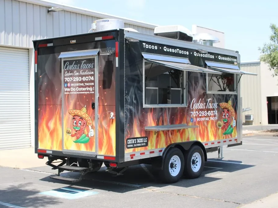 Costa’s Tacos food trailer wrap, photo 3
