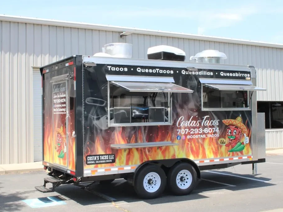 Costa’s Tacos food trailer wrap, photo 4