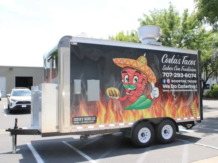 Costa’s Tacos food trailer wrap, photo 5