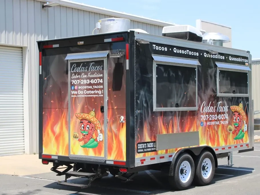 Costa’s Tacos food trailer wrap, photo 6