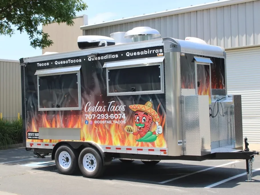 Costa’s Tacos food trailer wrap, photo 7