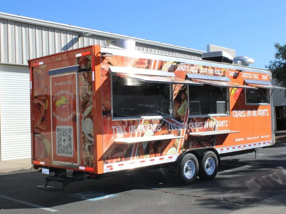 Crabs In Ur Pants food trailer wrap, photo 5