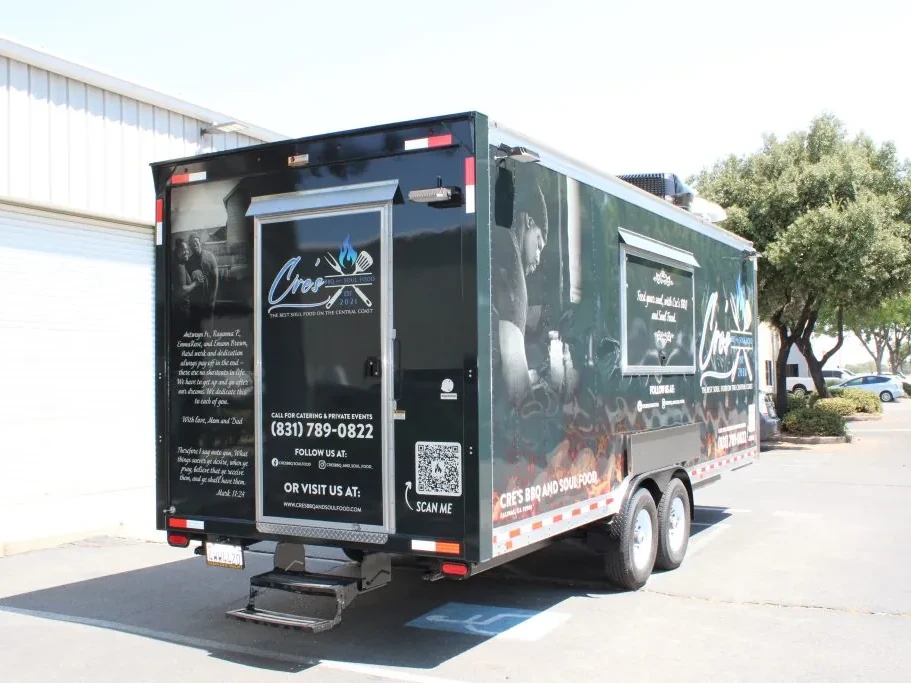 Cre’s BBQ and Soul Food food trailer wrap, photo 3