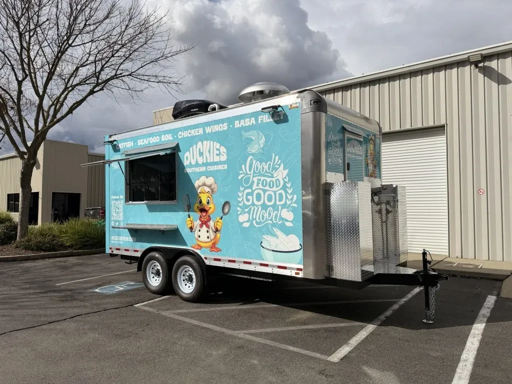 Duckies Southern Cuisines food trailer wrap, photo 13