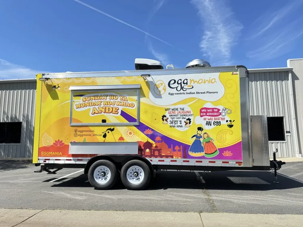 Egg Mania food trailer wrap, photo 10