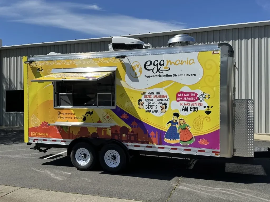 Egg Mania food trailer wrap, photo 11