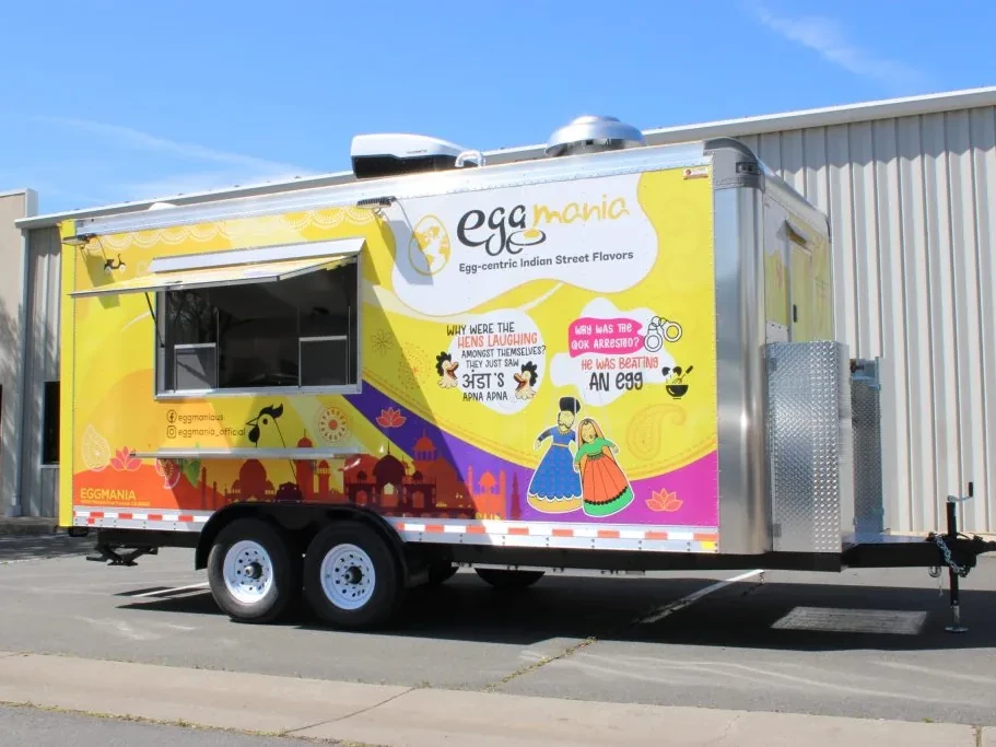Egg Mania food trailer wrap, photo 15