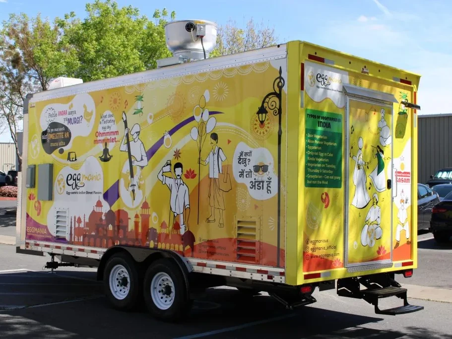 Egg Mania food trailer wrap, photo 3