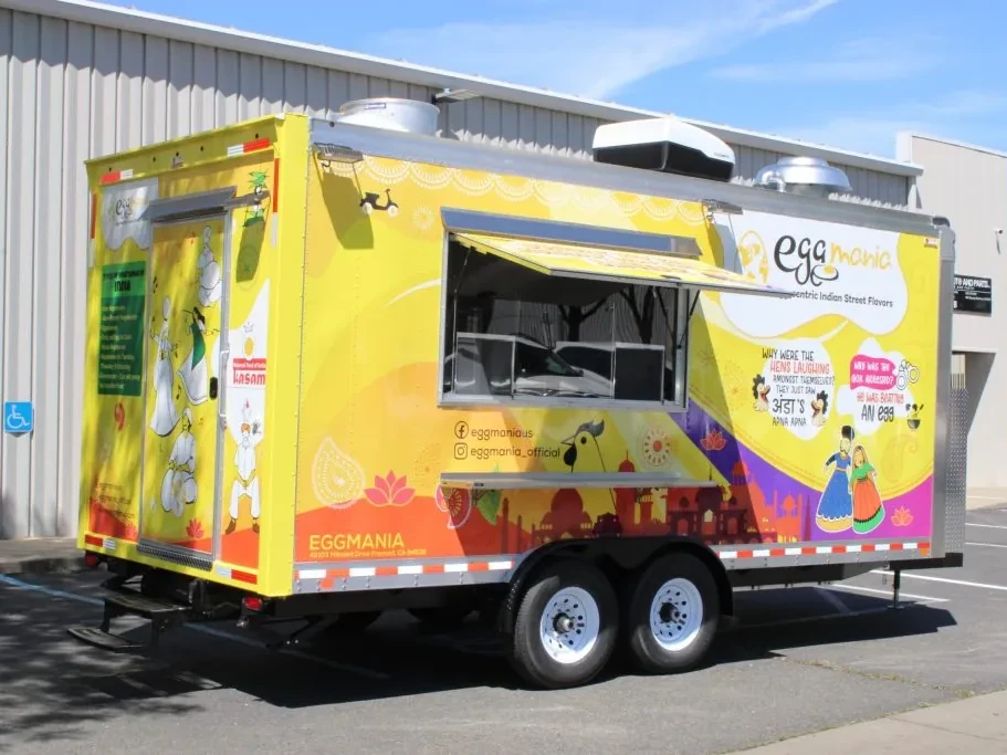 Egg Mania food trailer wrap, photo 4