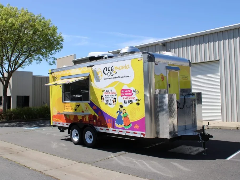 Egg Mania food trailer wrap, photo 6