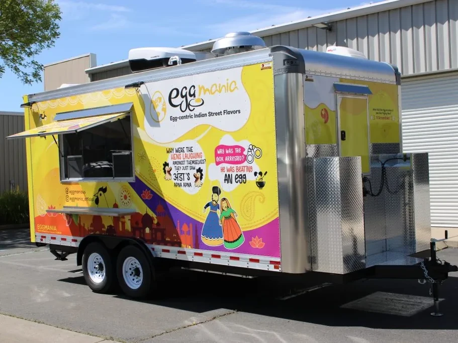 Egg Mania food trailer wrap, photo 7