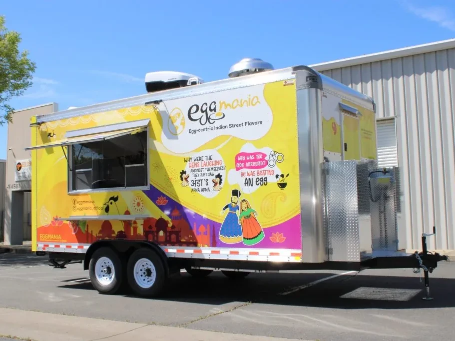 Egg Mania food trailer wrap, photo 8