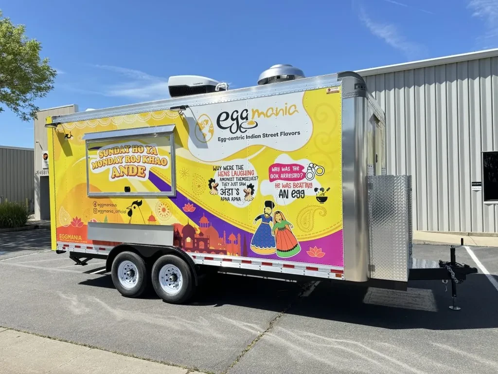 Egg Mania food trailer wrap, photo 9
