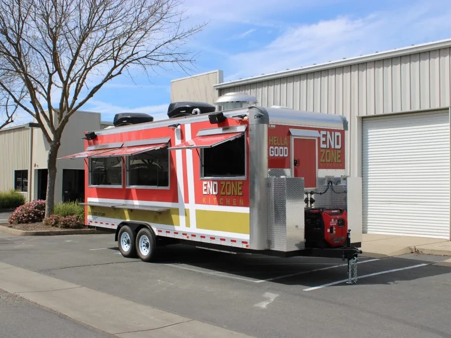 End Zone Kitchen food trailer wrap, photo 6