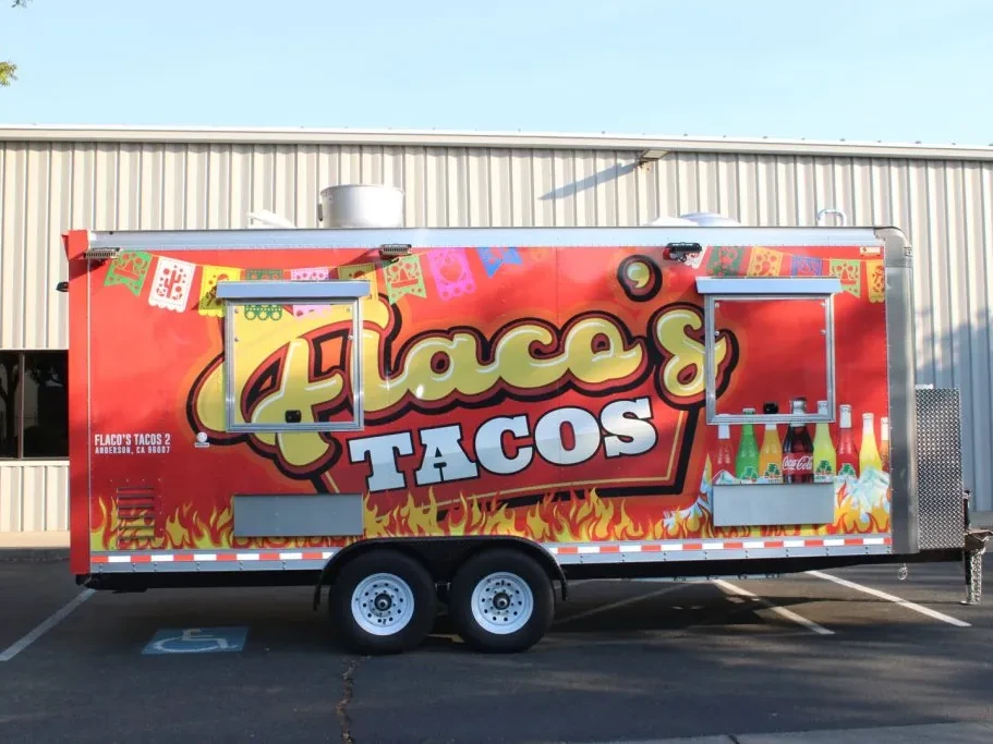 Flaco’s Tacos food trailer wrap, photo 2