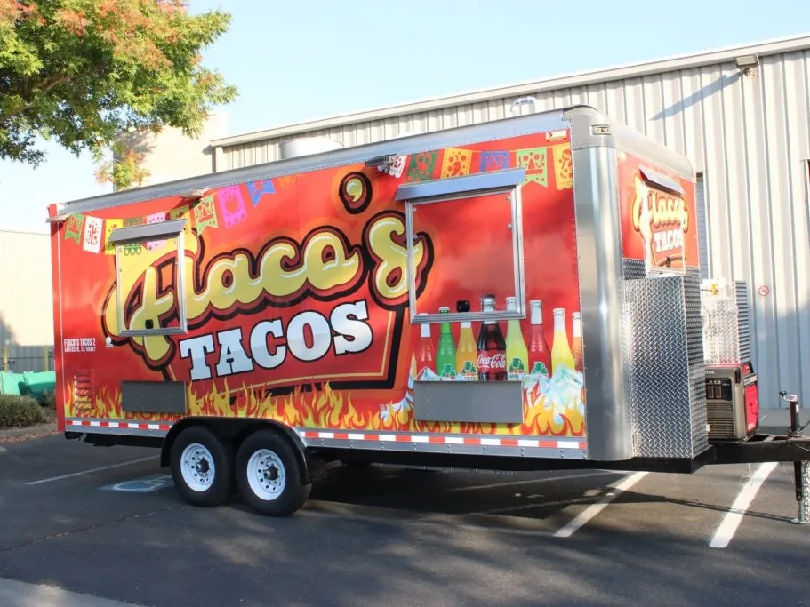 Flaco’s Tacos food trailer wrap, photo 3