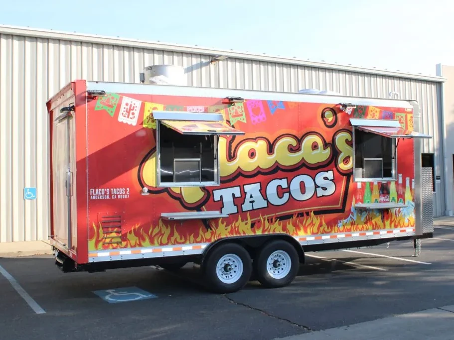 Flaco’s Tacos food trailer wrap, photo 6
