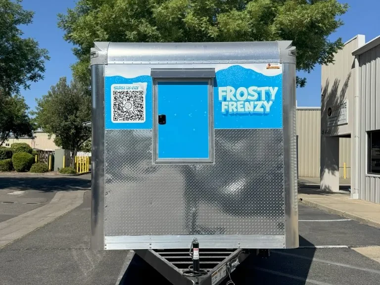 Frosty Frenzy food trailer wrap, photo 16