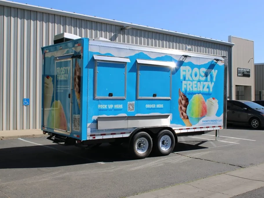 Frosty Frenzy food trailer wrap, photo 20