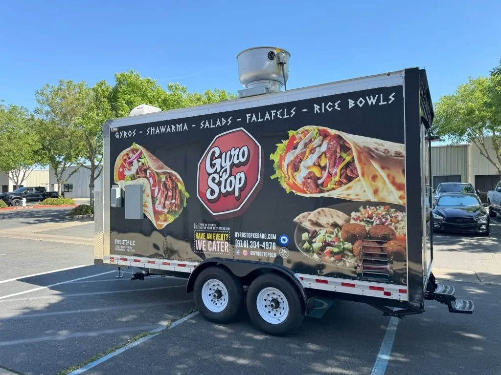 Gyro Stop food trailer wrap, photo 10