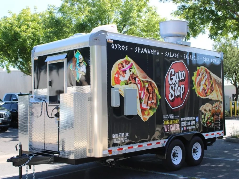 Gyro Stop food trailer wrap, photo 12