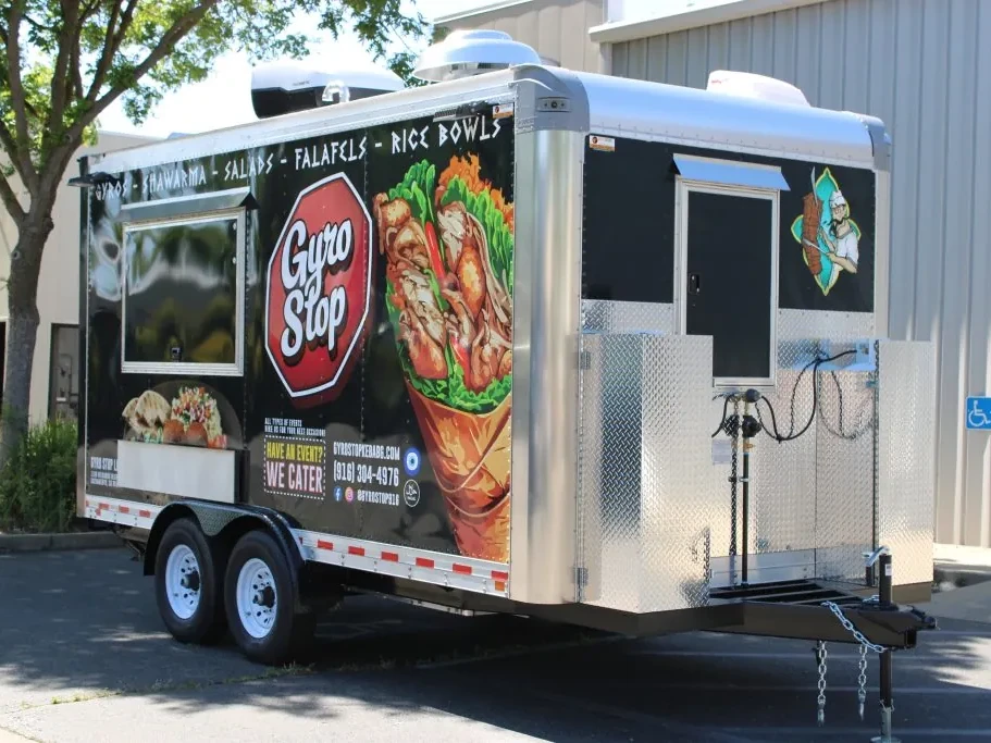 Gyro Stop food trailer wrap, photo 17