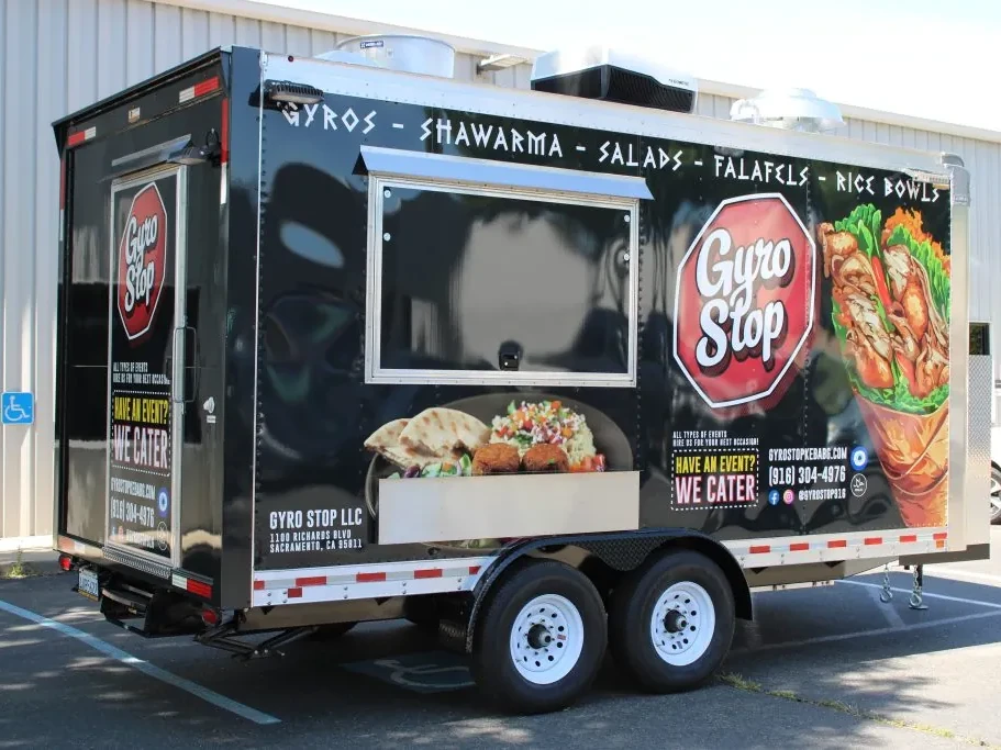 Gyro Stop food trailer wrap, photo 19