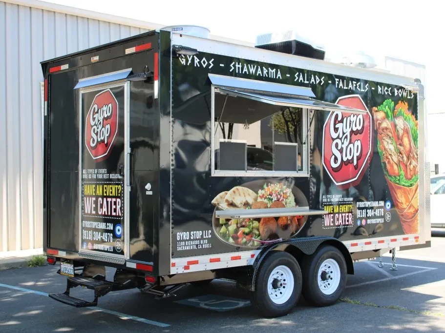 Gyro Stop food trailer wrap, photo 23