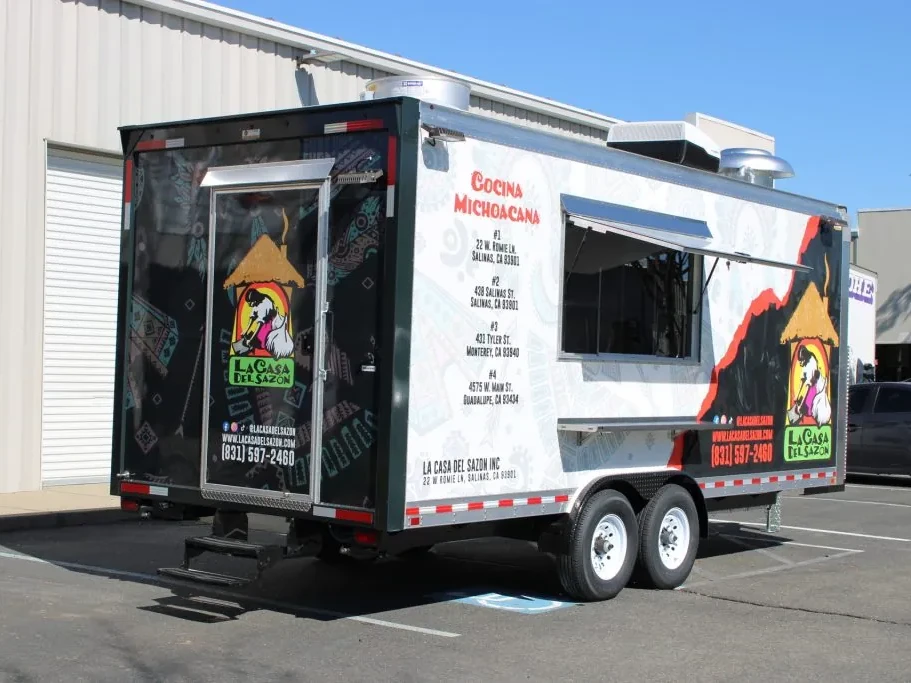 La Casa Del Sazon Inc food trailer wrap, photo 1