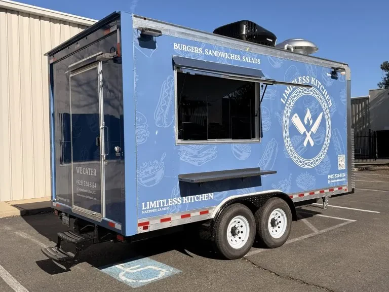 Limitless Kitchen food trailer wrap, photo 10