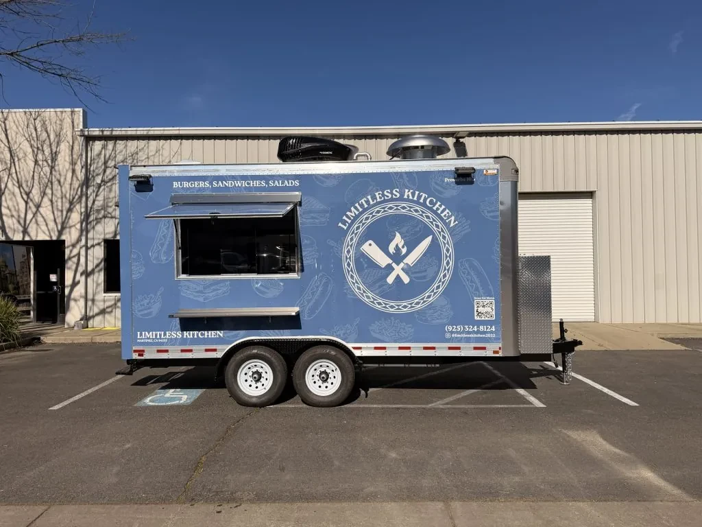 Limitless Kitchen food trailer wrap, photo 11
