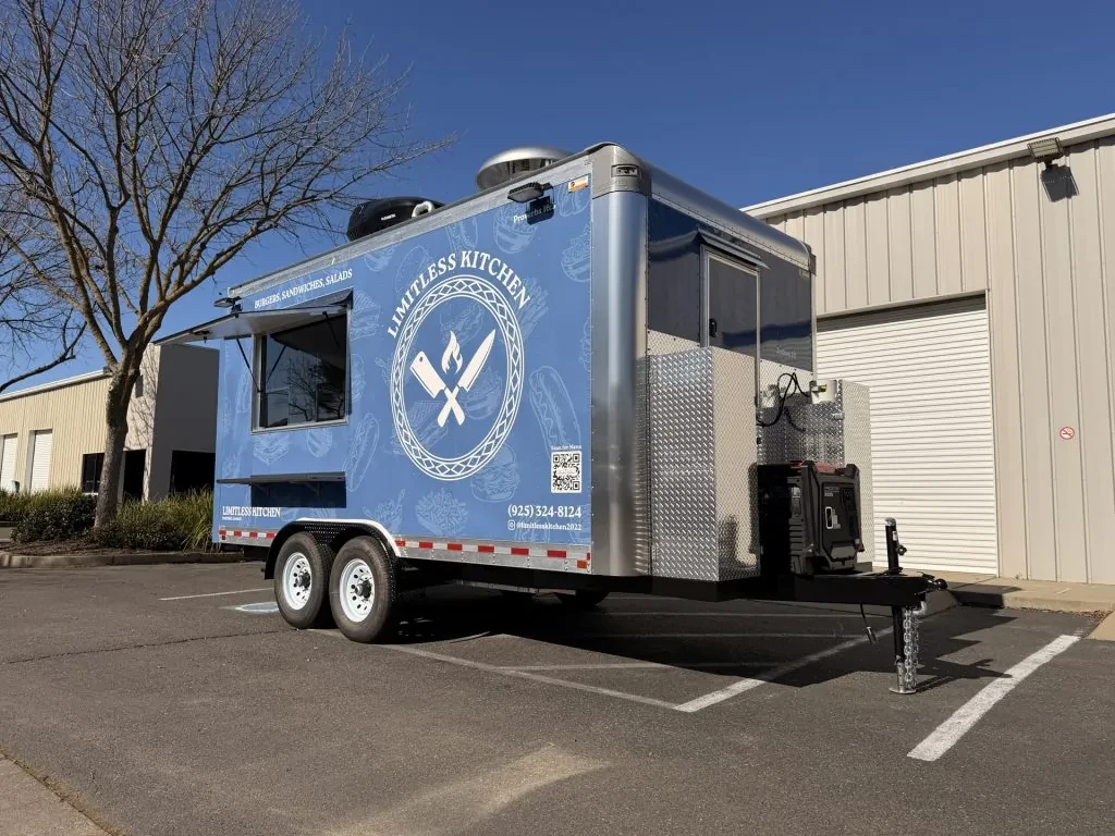 Limitless Kitchen food trailer wrap, photo 12